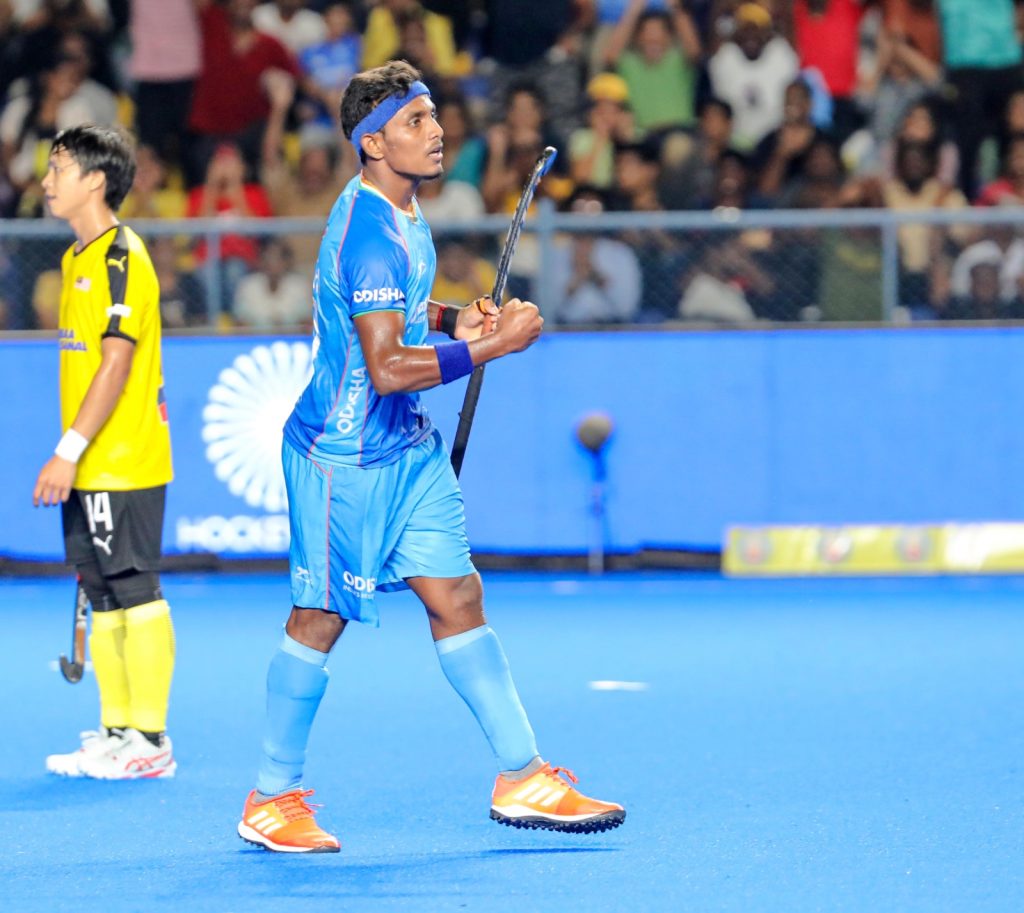 India: Back in the National Set-Up, Selvam Karthi is Hungry for Games and Goals 1 Selvam Karthi in action - India: Back in the National Set-Up, Selvam Karthi is Hungry for Games and Goals - ~Selvam Karthi is currently training with Indian Men’s Hockey Team’s 40-member core group~